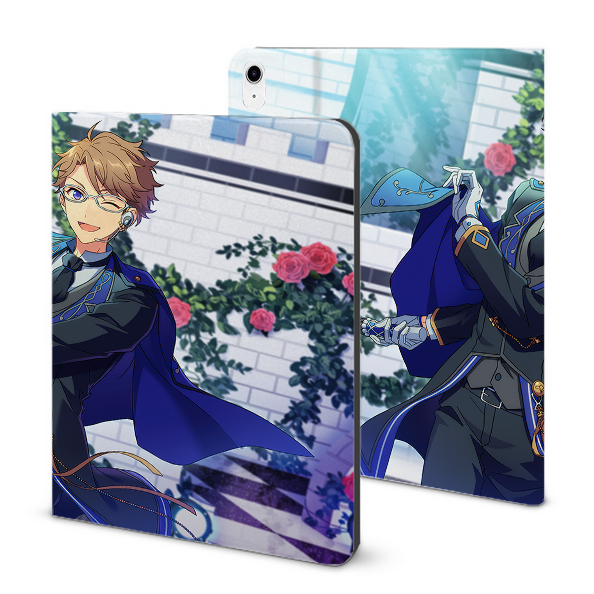 （画像用） あんさんぶるスターズ! Ensemble Stars IPad ケース ブック型 PUレザー TPU 耐衝撃 軽量 薄型 ペン収納なし 全面保護 IPad 各モデル対応